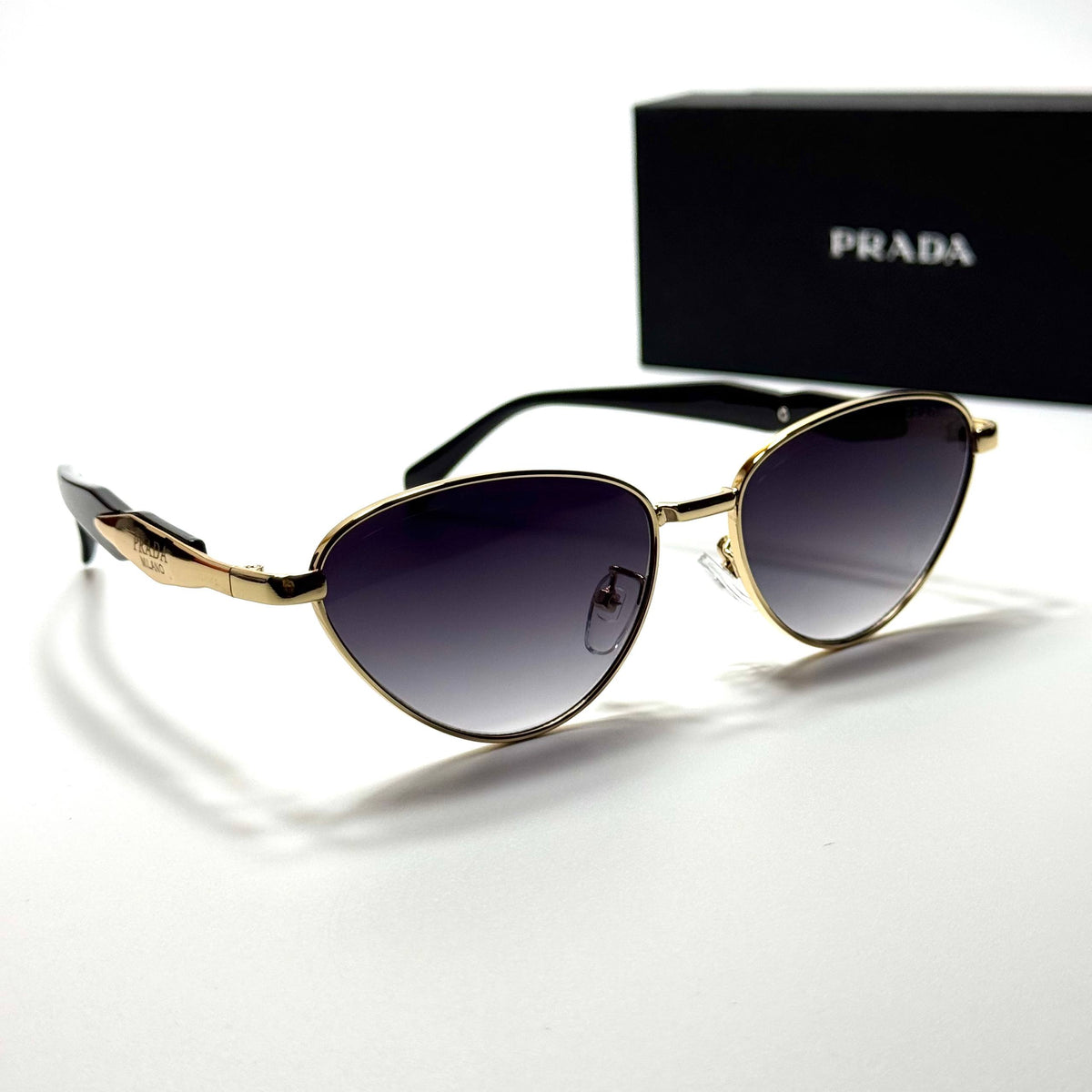 Prada Cat Eye PR4197 Gold Purple Gradient women's sunglasses Lebanon - ChronoVault - view 2