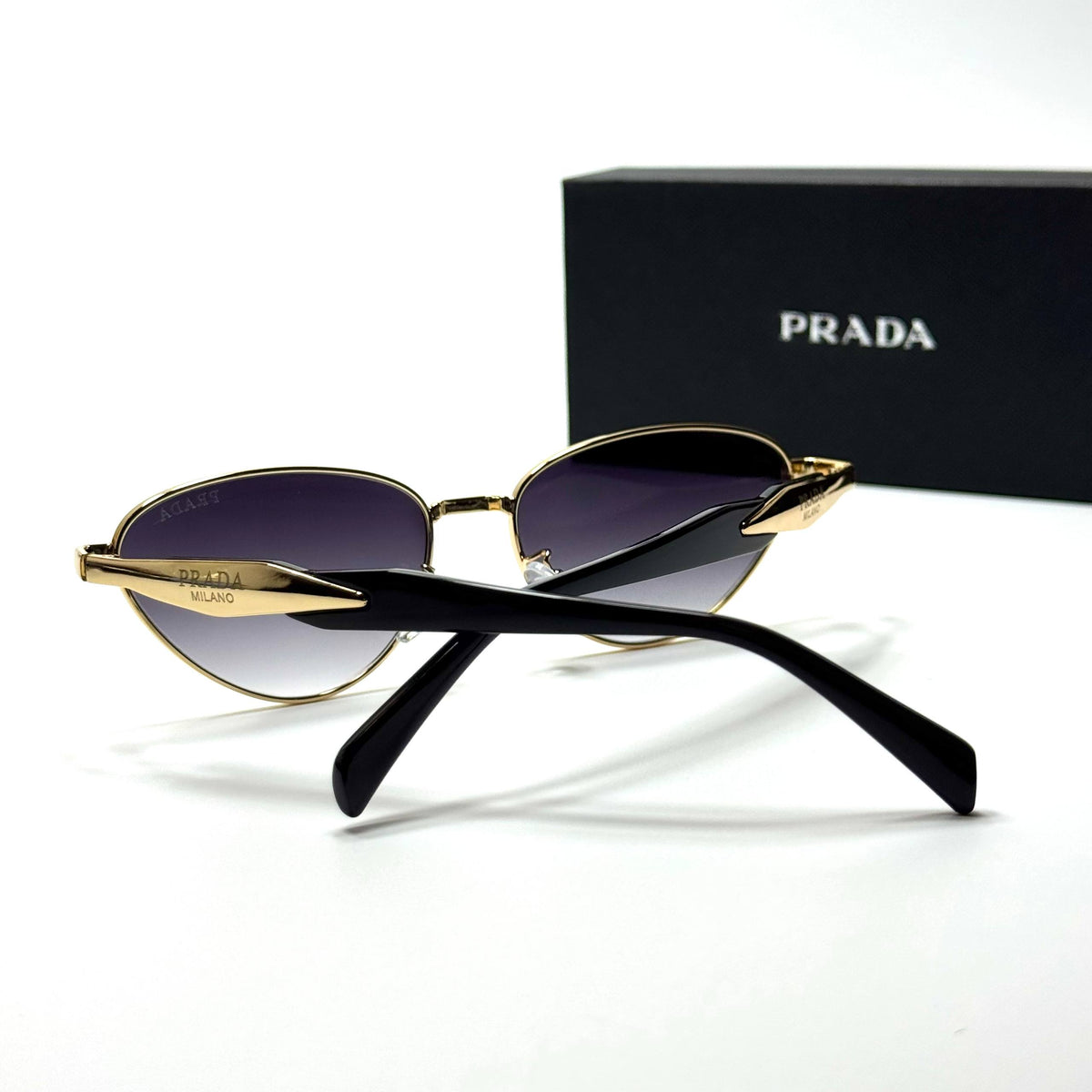 Prada Cat Eye PR4197 Gold Purple Gradient women's sunglasses Lebanon - ChronoVault - view 4