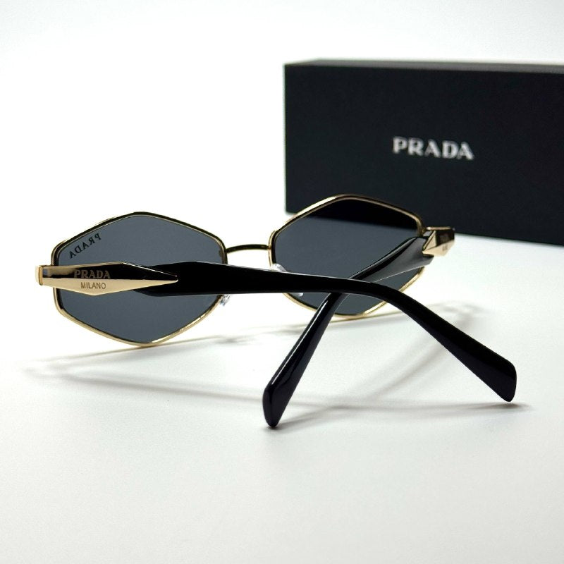 Prada Geometric PR4179 Gold Black women's sunglasses Lebanon - ChronoVault - view 3