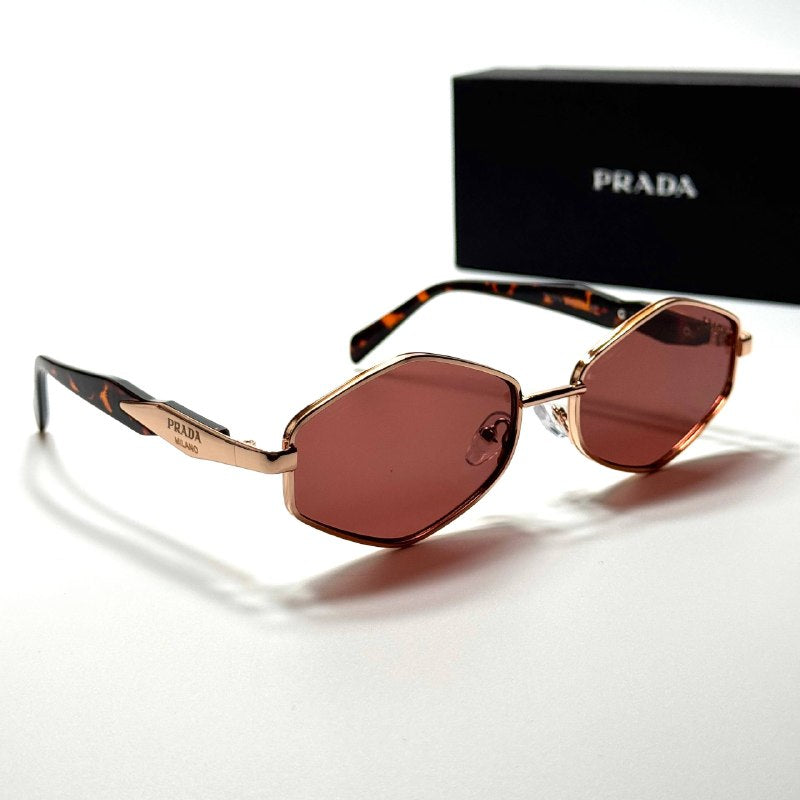 Prada Geometric PR4186 Rose Gold Pink women's sunglasses Lebanon - ChronoVault - view 5