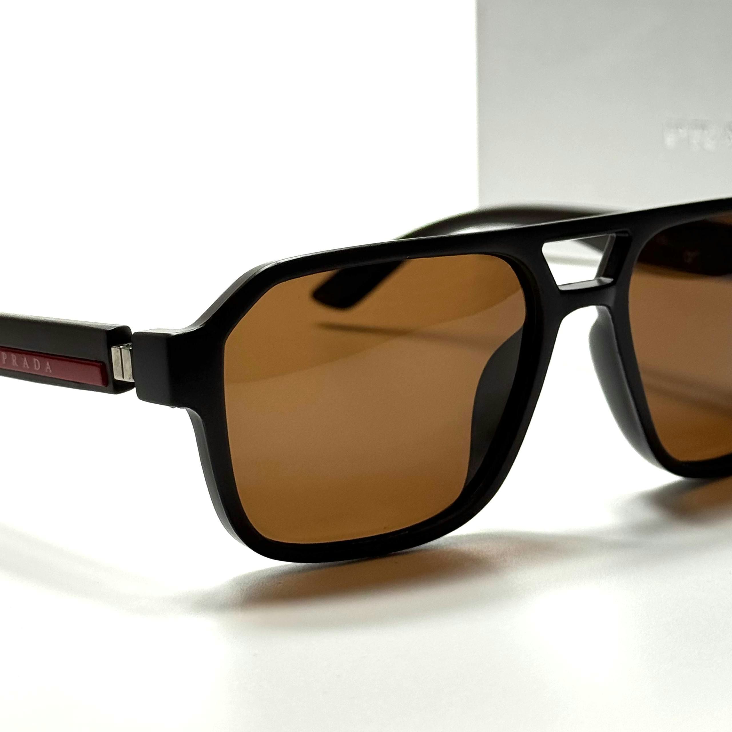 Prada Linea Rossa PR18WS Black Brown men's sunglasses Lebanon - ChronoVault - view 2
