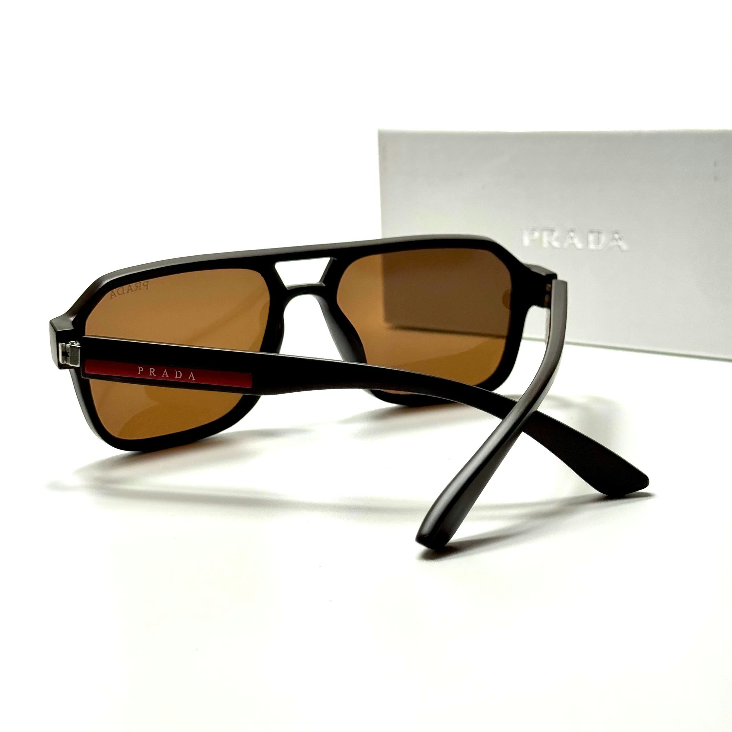 Prada Linea Rossa PR18WS Black Brown men's sunglasses Lebanon - ChronoVault - view 3