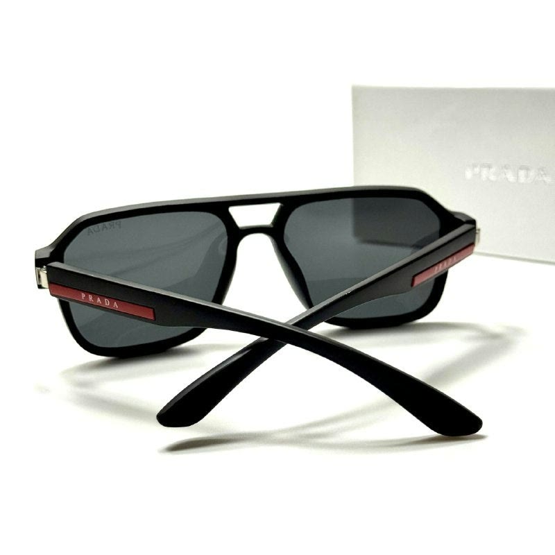 Prada Linea Square PRA8274 Black men's sunglasses Lebanon - ChronoVault - view 3