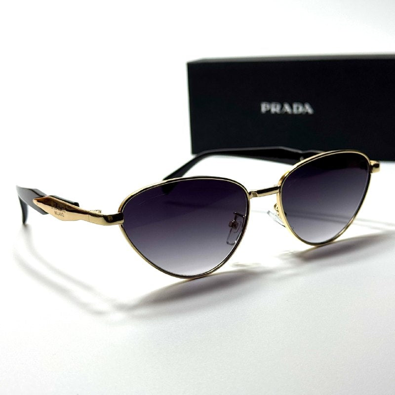 Prada Milano PRB502 Gold Grey women's sunglasses Lebanon - ChronoVault - view 4