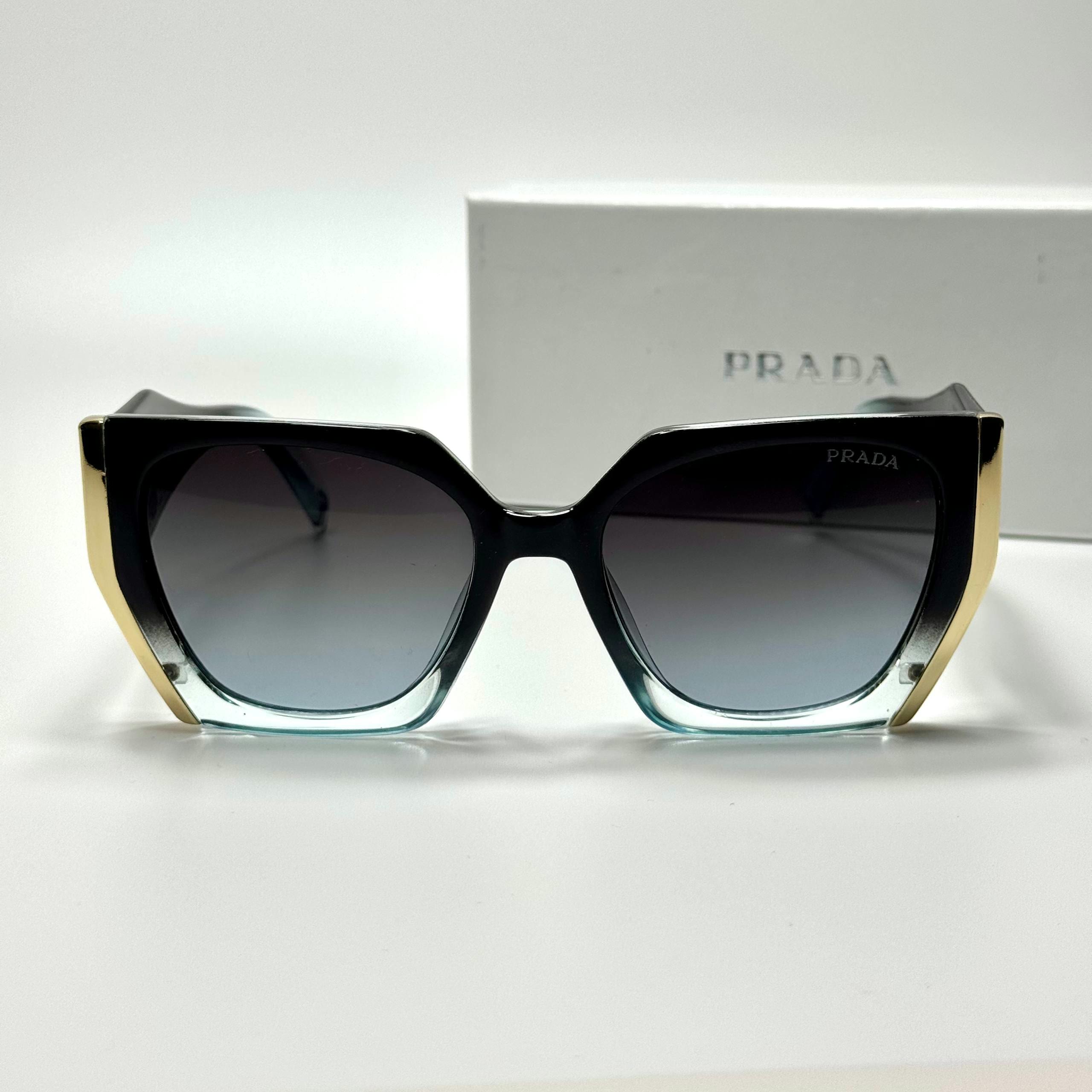 Prada Oversized Black Crystal Grey women's sunglasses Lebanon - ChronoVault - view 3