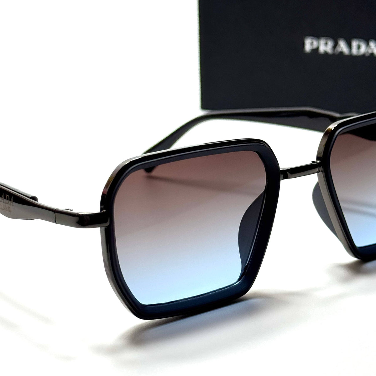 Prada PR84 Black Blue Gradient women's sunglasses Lebanon - ChronoVault - view 2