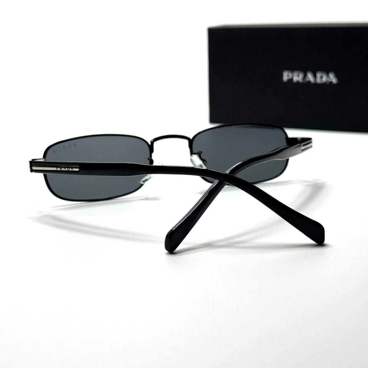 Prada Rectangle PRB718 Black Grey men's sunglasses Lebanon - ChronoVault - view 3
