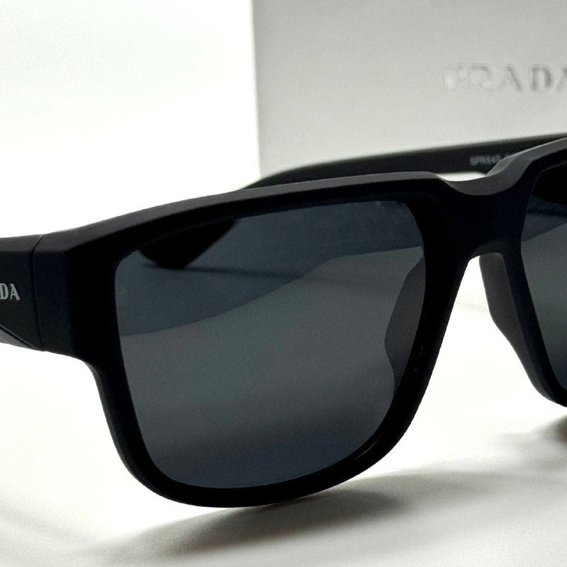 Prada Rectangular PR5832 Black Grey women's sunglasses Lebanon - ChronoVault - view 2