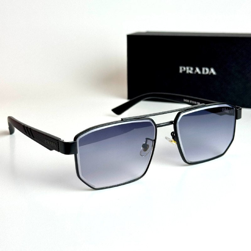 Prada Rectangular SPR62Z Gradient Grey Sunglasses Lebanon - ChronoVault - view 5