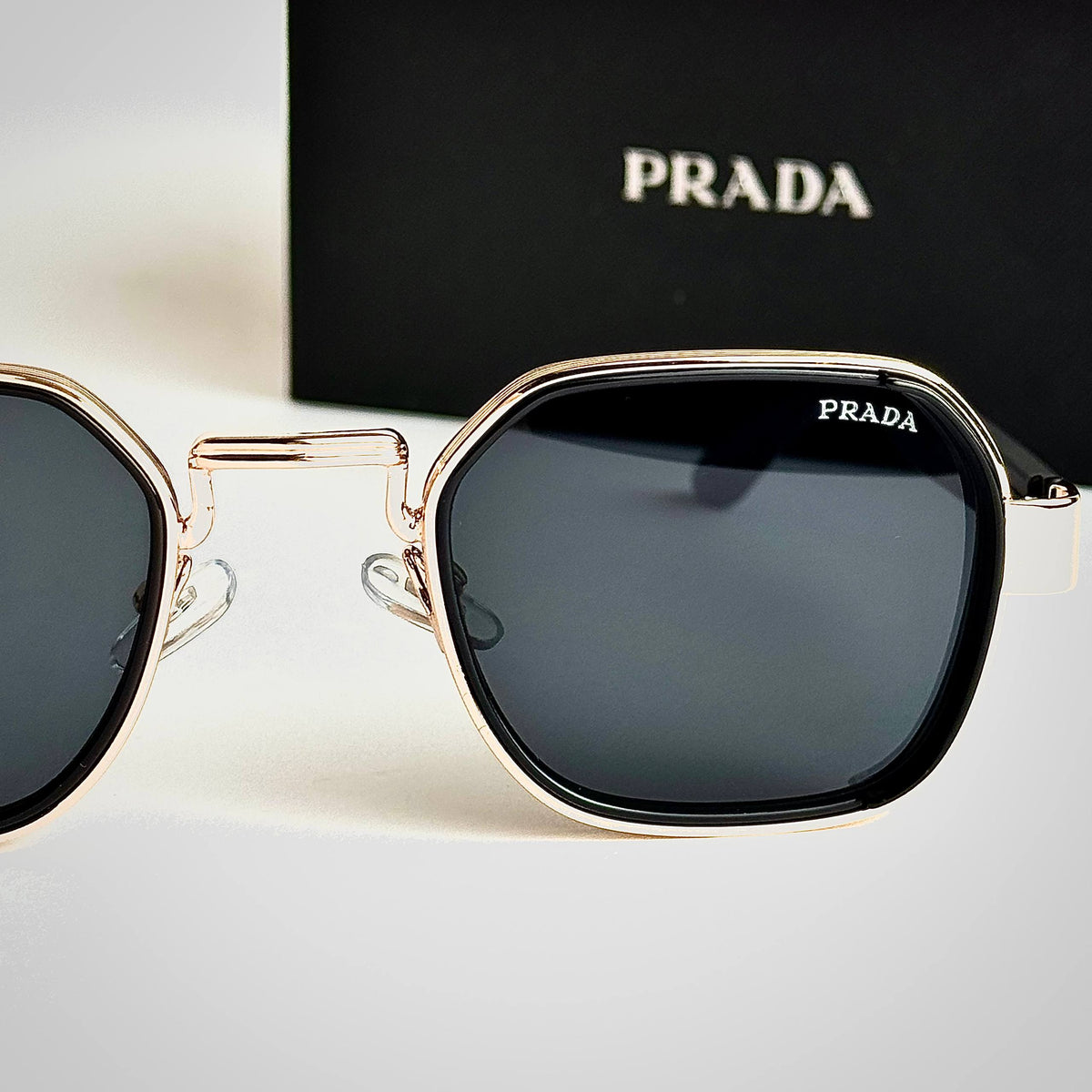Prada Rossa PRA12 Gold Black Sunglasses Lebanon - ChronoVault - view 4