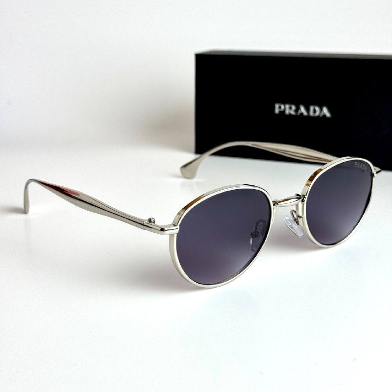 Prada Round SPR57Y Silver Violet Gradient Sunglasses Lebanon - ChronoVault - view 5