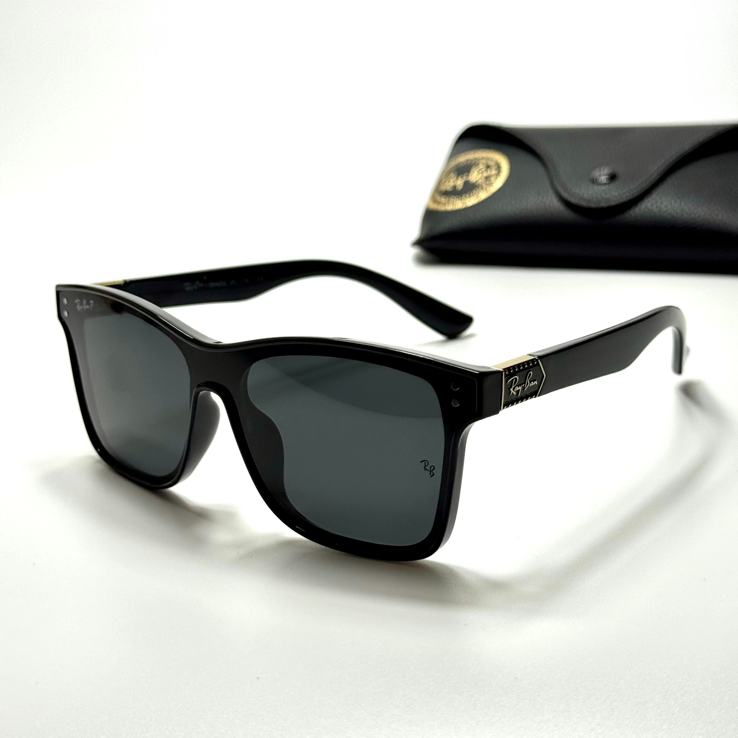 Ray-Ban Classic Rectangular RB4389 Black Grey women's sunglasses Lebanon - ChronoVault