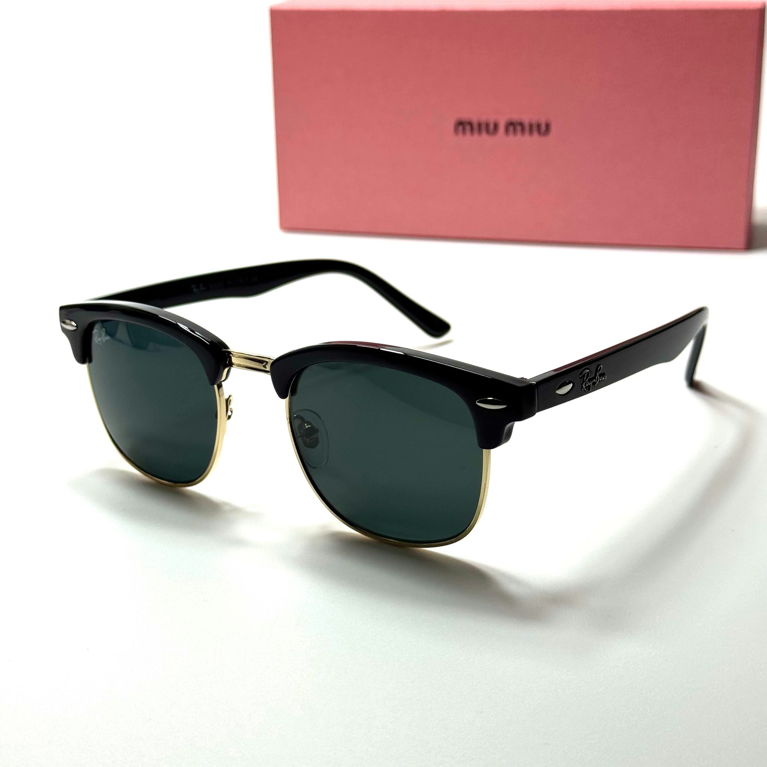 Ray-Ban Clubmaster RB3016 Black Gold women's sunglasses Lebanon - ChronoVault