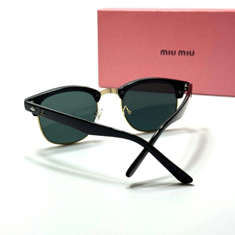 Ray-Ban Clubmaster RB3016 Black Gold women's sunglasses Lebanon - ChronoVault - view 4