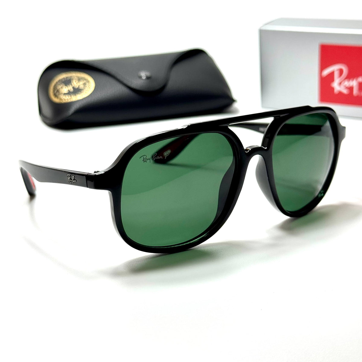 Ray-Ban Ferrari Aviator RB4284M Black Green men's sunglasses Lebanon - ChronoVault