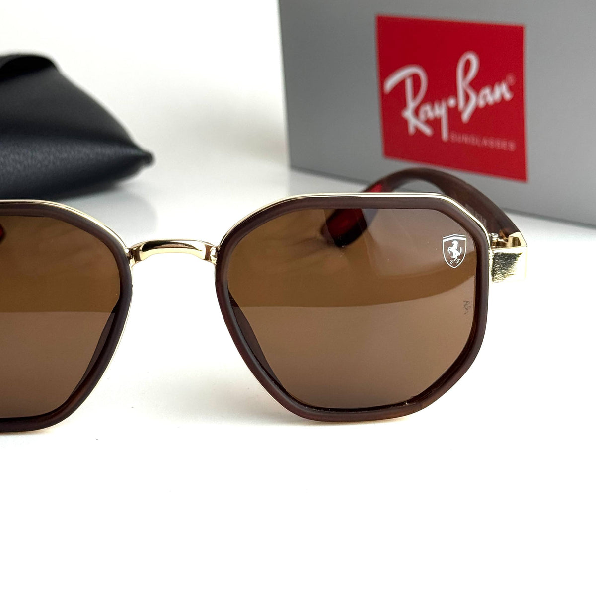 Ray-Ban Ferrari Brown Sunglasses Front View Lebanon - ChronoVault - view 4