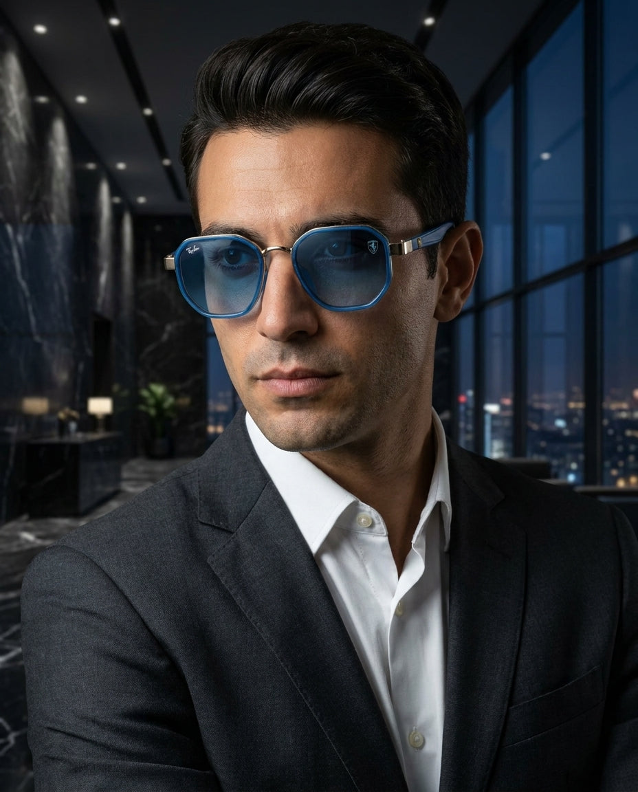 Ray-Ban Ferrari RB3703M – Blue – ChronoVault Lebanon