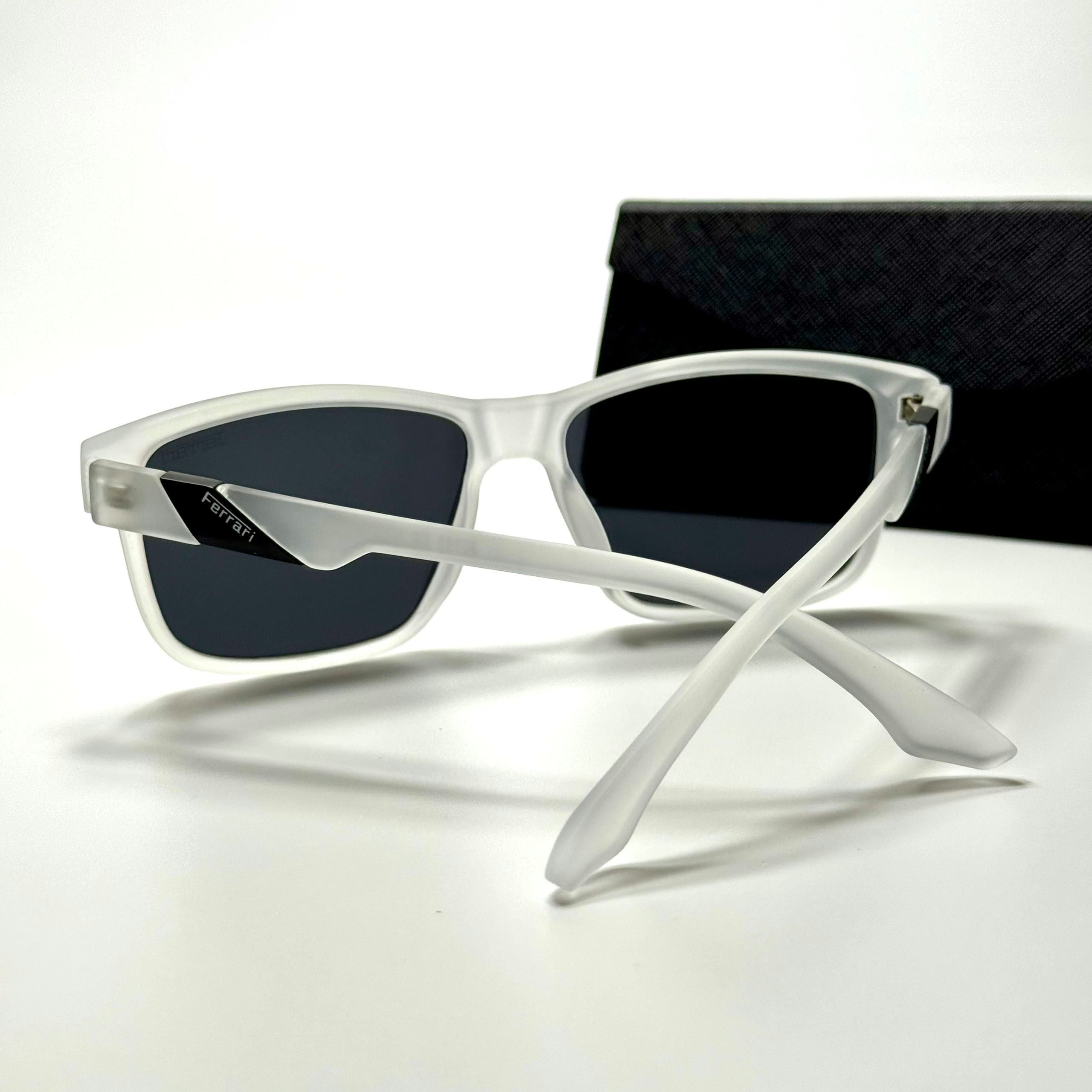 Ray-Ban Ferrari RB4365M Frost White Black women's sunglasses Lebanon - ChronoVault - view 3