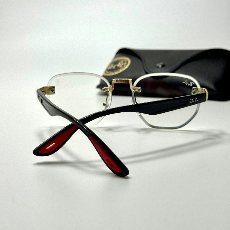 Ray-Ban Ferrari Rimless FR5826 Gold Black Clear women's sunglasses Lebanon - ChronoVault - view 3