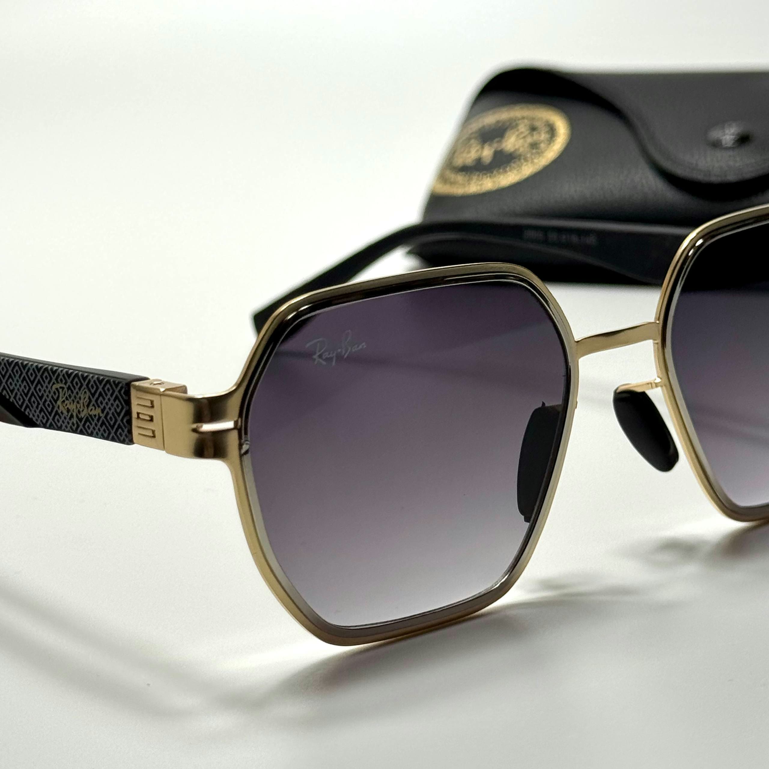Ray-Ban Geometric RB3726 Gold Grey women's sunglasses Lebanon - ChronoVault - view 2