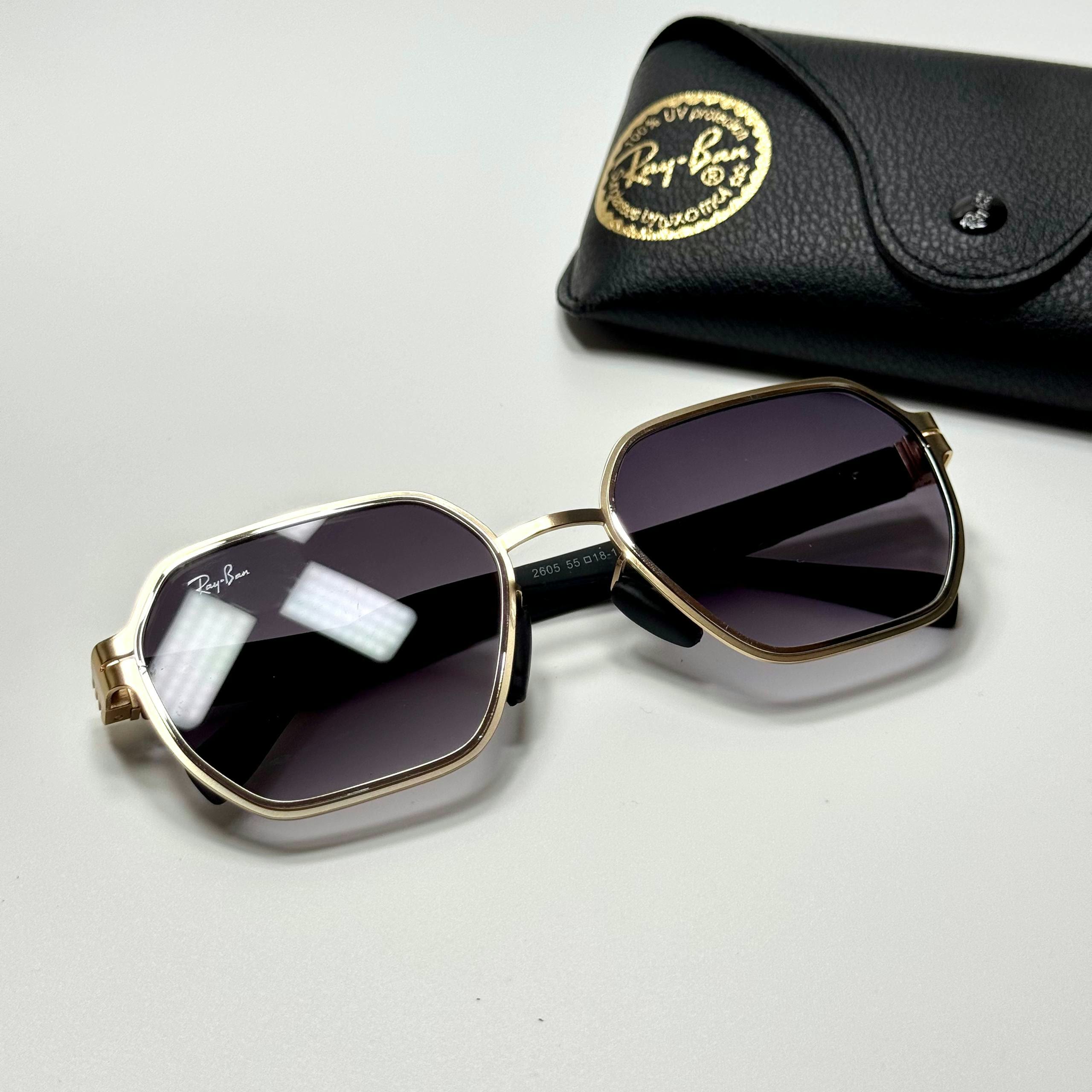 Ray-Ban Geometric RB3726 Gold Grey women's sunglasses Lebanon - ChronoVault - view 3