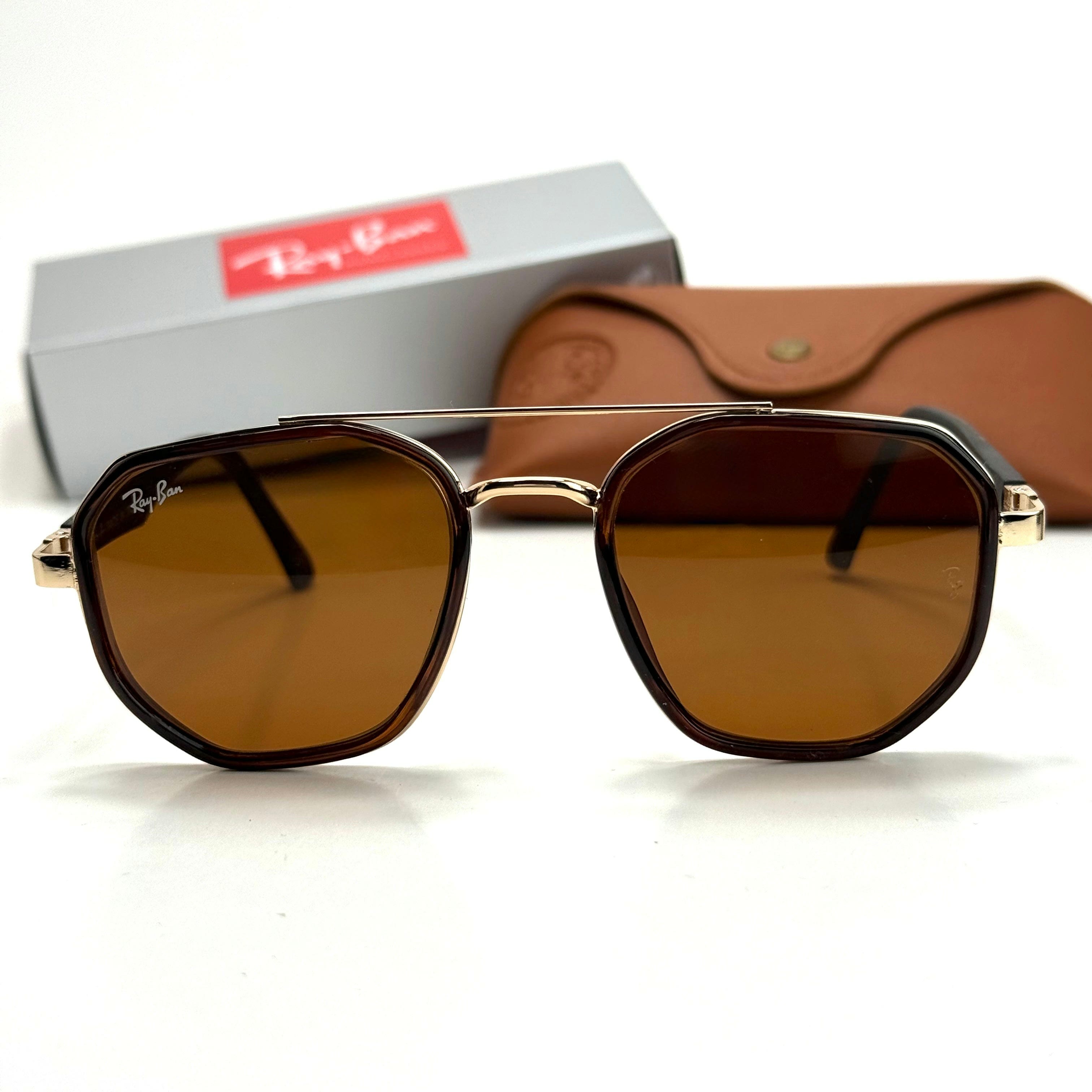 Ray-Ban RB4284M Gold Brown women's sunglasses Lebanon - ChronoVault - view 3