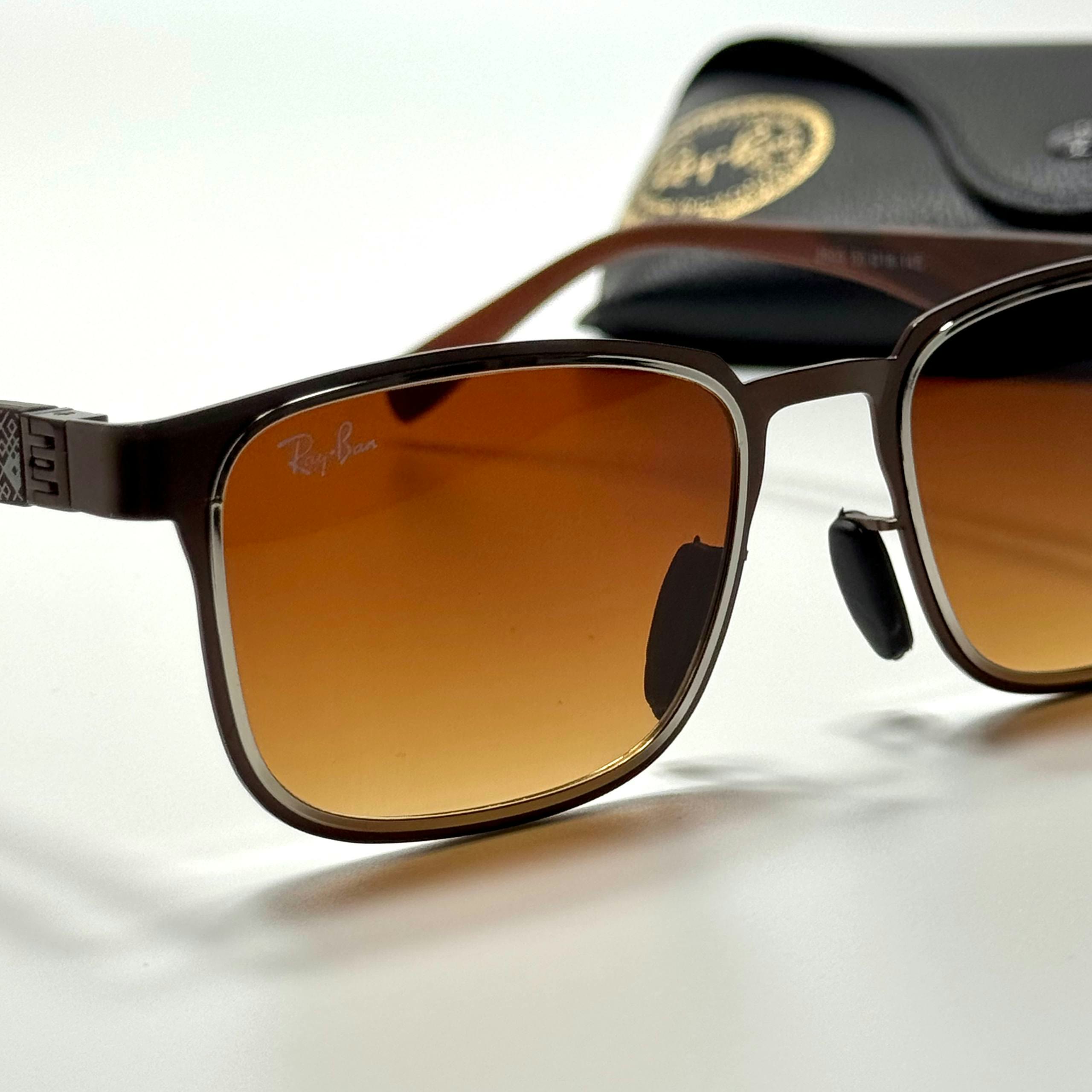 Ray-Ban Rectangle RB3738 Brown Amber women's sunglasses Lebanon - ChronoVault - view 2