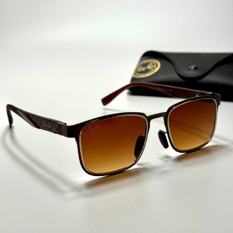 Ray-Ban Rectangle RB3738 Brown Amber women's sunglasses Lebanon - ChronoVault - view 5
