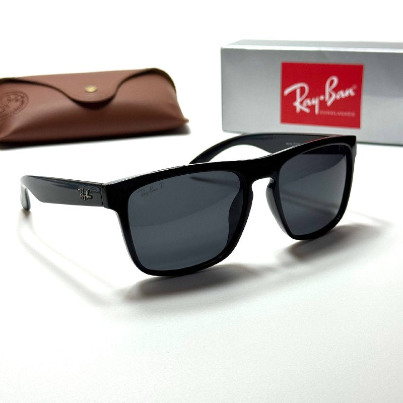 Ray-Ban Rectangular RB4187 Black Grey men's sunglasses Lebanon - ChronoVault - view 4
