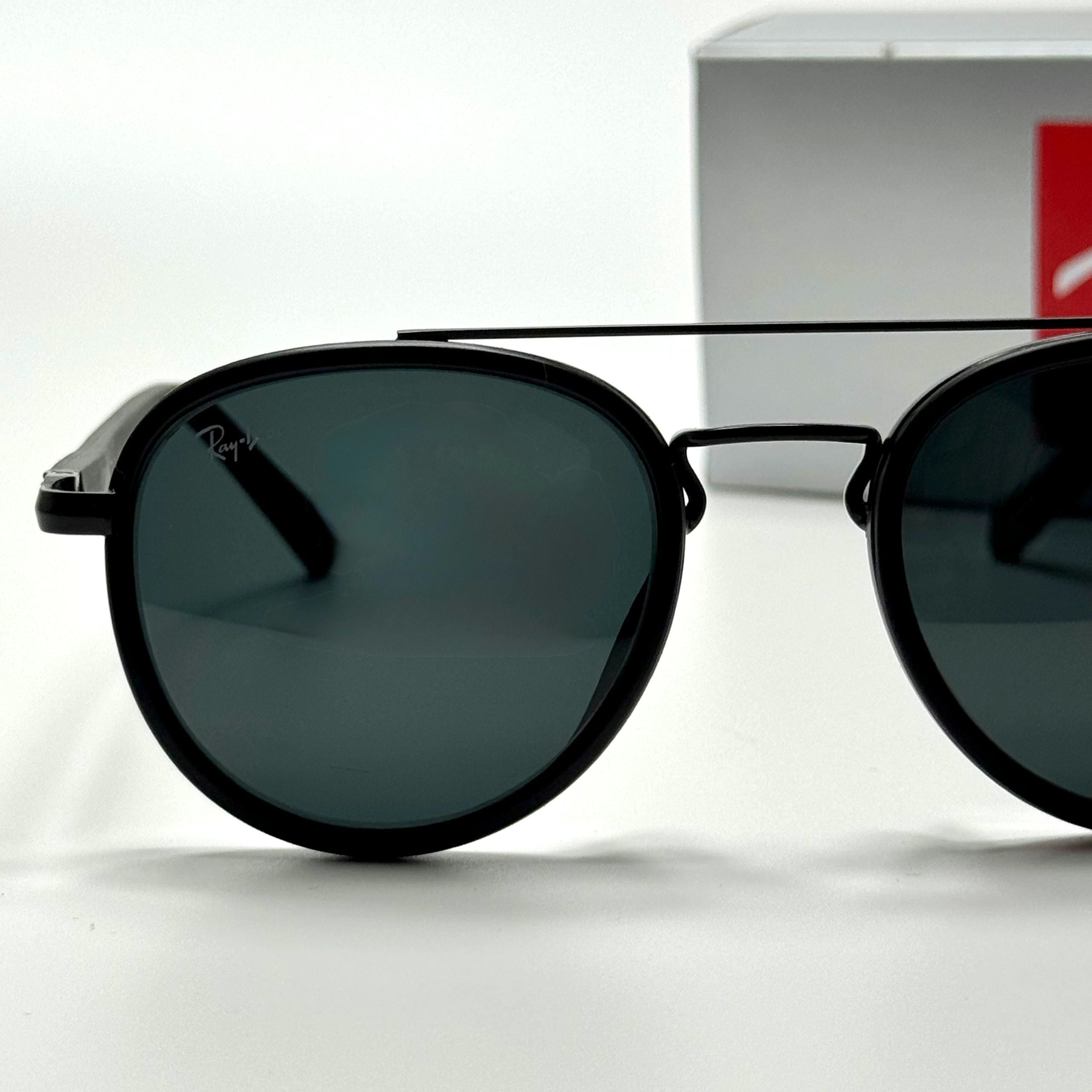 Ray-Ban Round Aviator RB3765 Black women's sunglasses Lebanon - ChronoVault - view 2