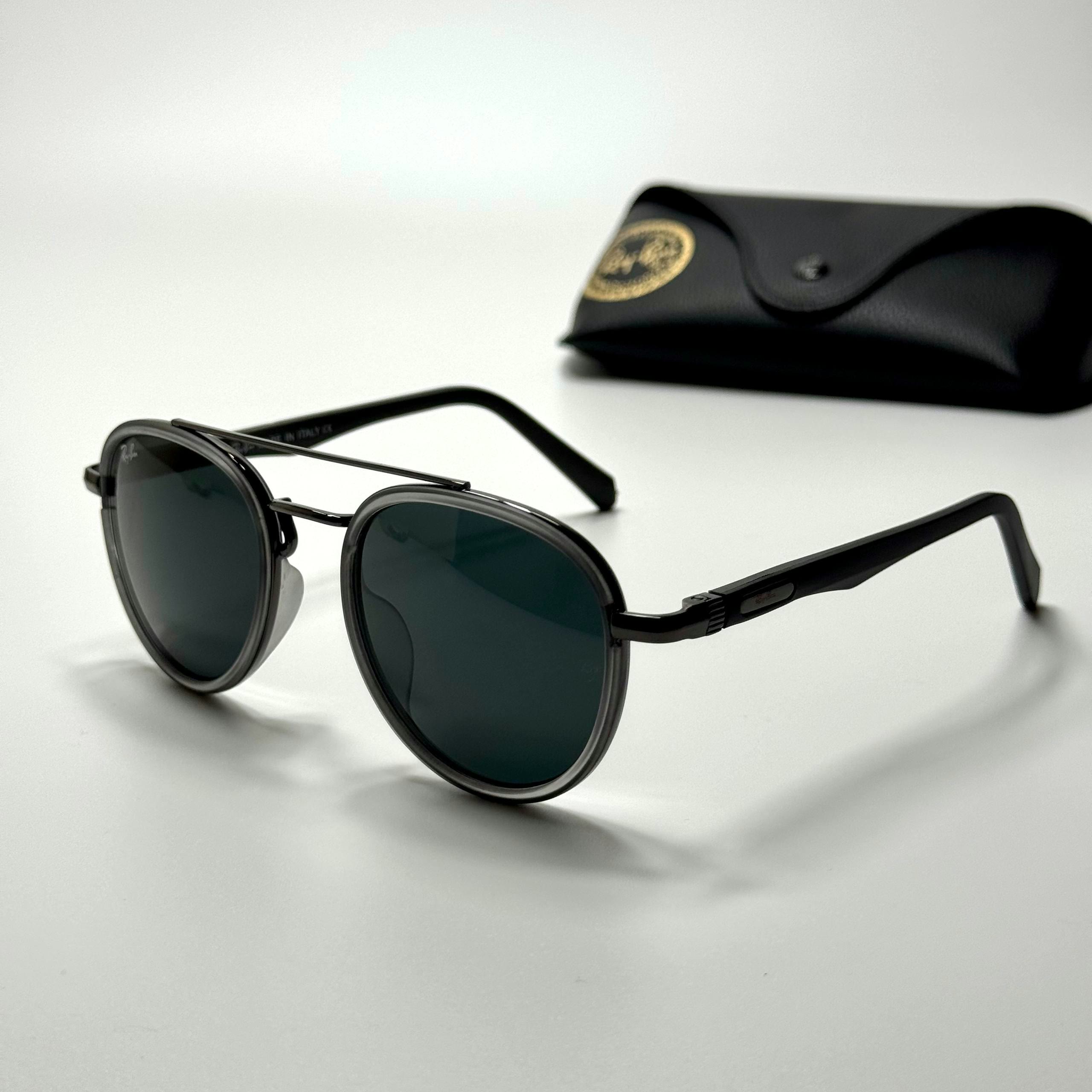 Ray-Ban Round Aviator RB3857 Grey Black women's sunglasses Lebanon - ChronoVault