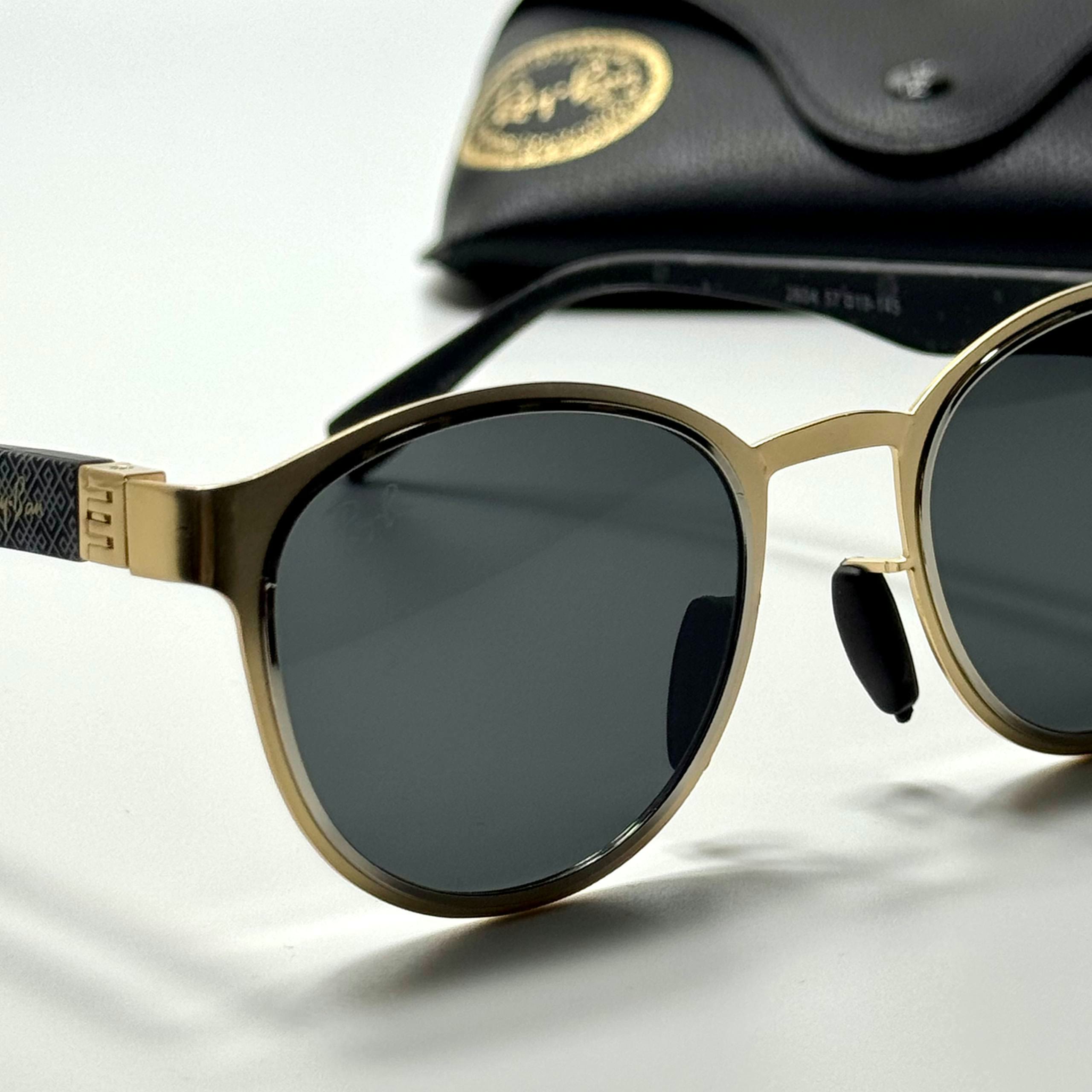 Ray-Ban Round RB3728 Gold Black women's sunglasses Lebanon - ChronoVault - view 2