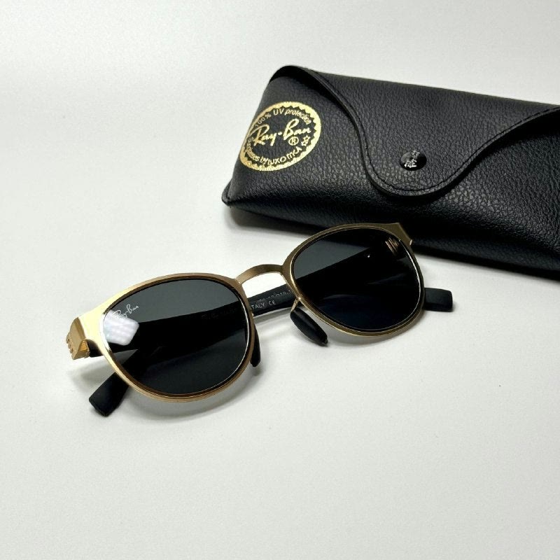 Ray-Ban Round RB3728 Gold Black women's sunglasses Lebanon - ChronoVault - view 4