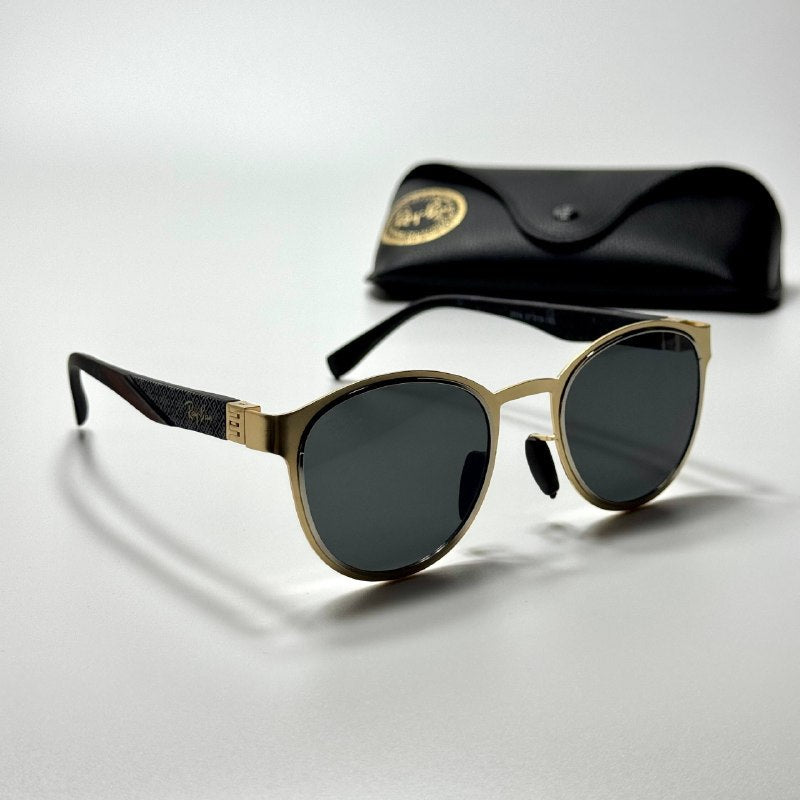 Ray-Ban Round RB3728 Gold Black women's sunglasses Lebanon - ChronoVault - view 5