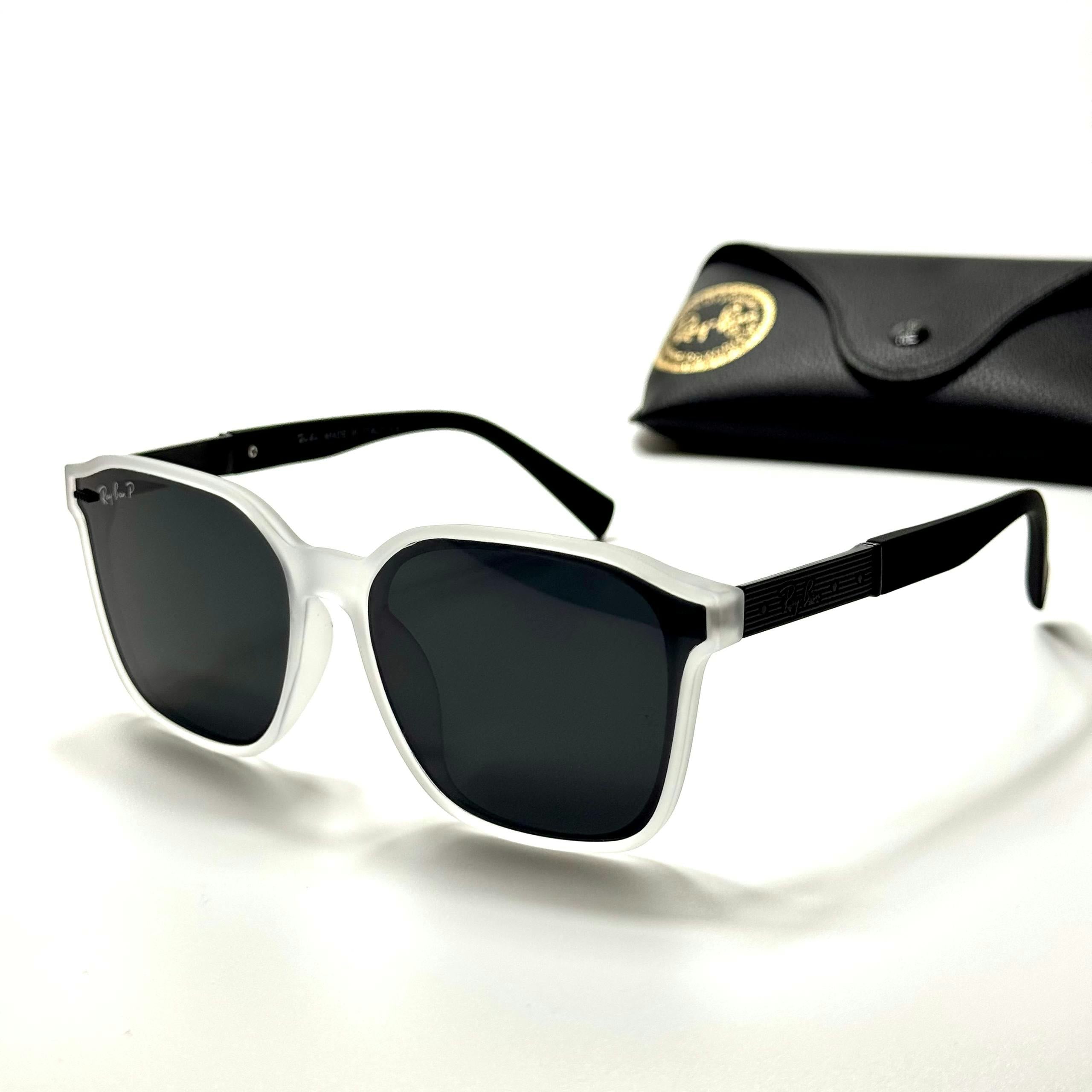Ray-Ban Square RB4378 Frost White Black men's sunglasses Lebanon - ChronoVault