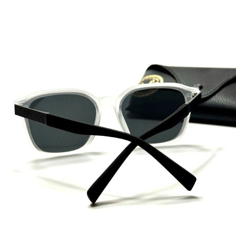 Ray-Ban Square RB4378 Frost White Black men's sunglasses Lebanon - ChronoVault - view 3