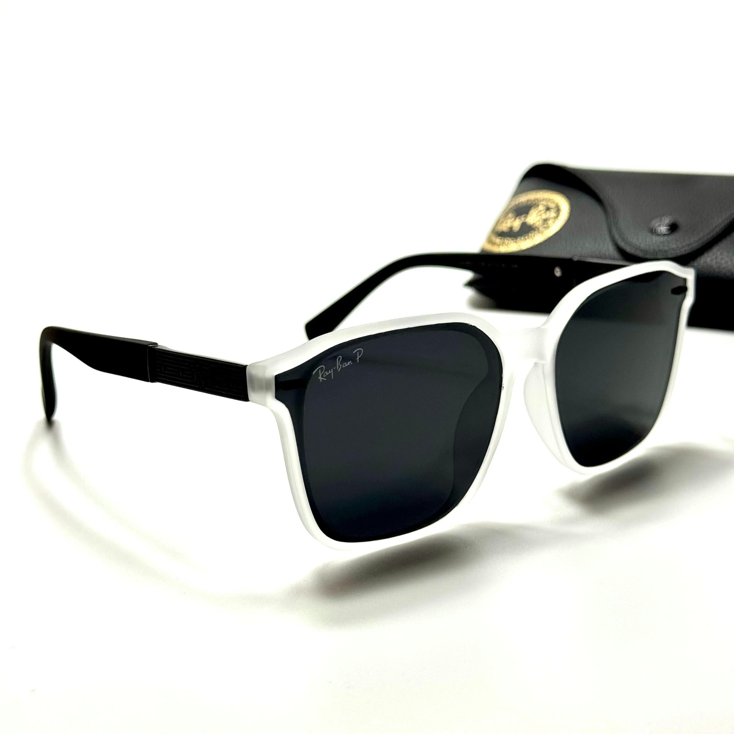 Ray-Ban Square RB4378 Frost White Black men's sunglasses Lebanon - ChronoVault - view 4