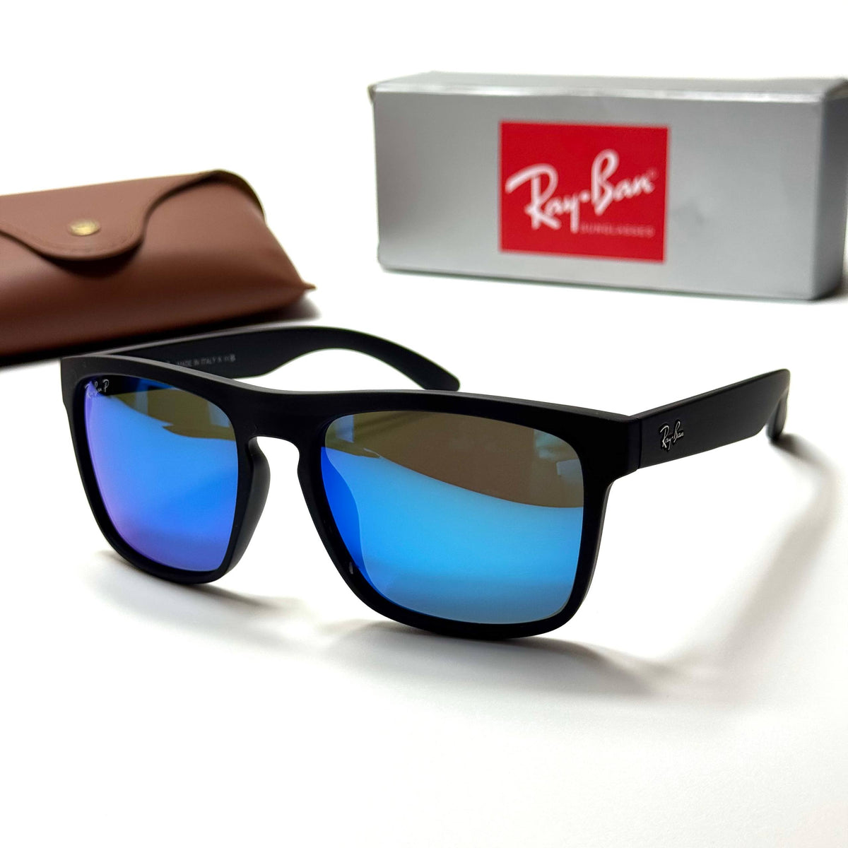 Ray-Ban Square RB4387 Black Blue men's sunglasses Lebanon - ChronoVault