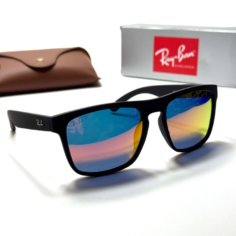 Ray-Ban Square RB4387 Black Orange men's sunglasses Lebanon - ChronoVault - view 3