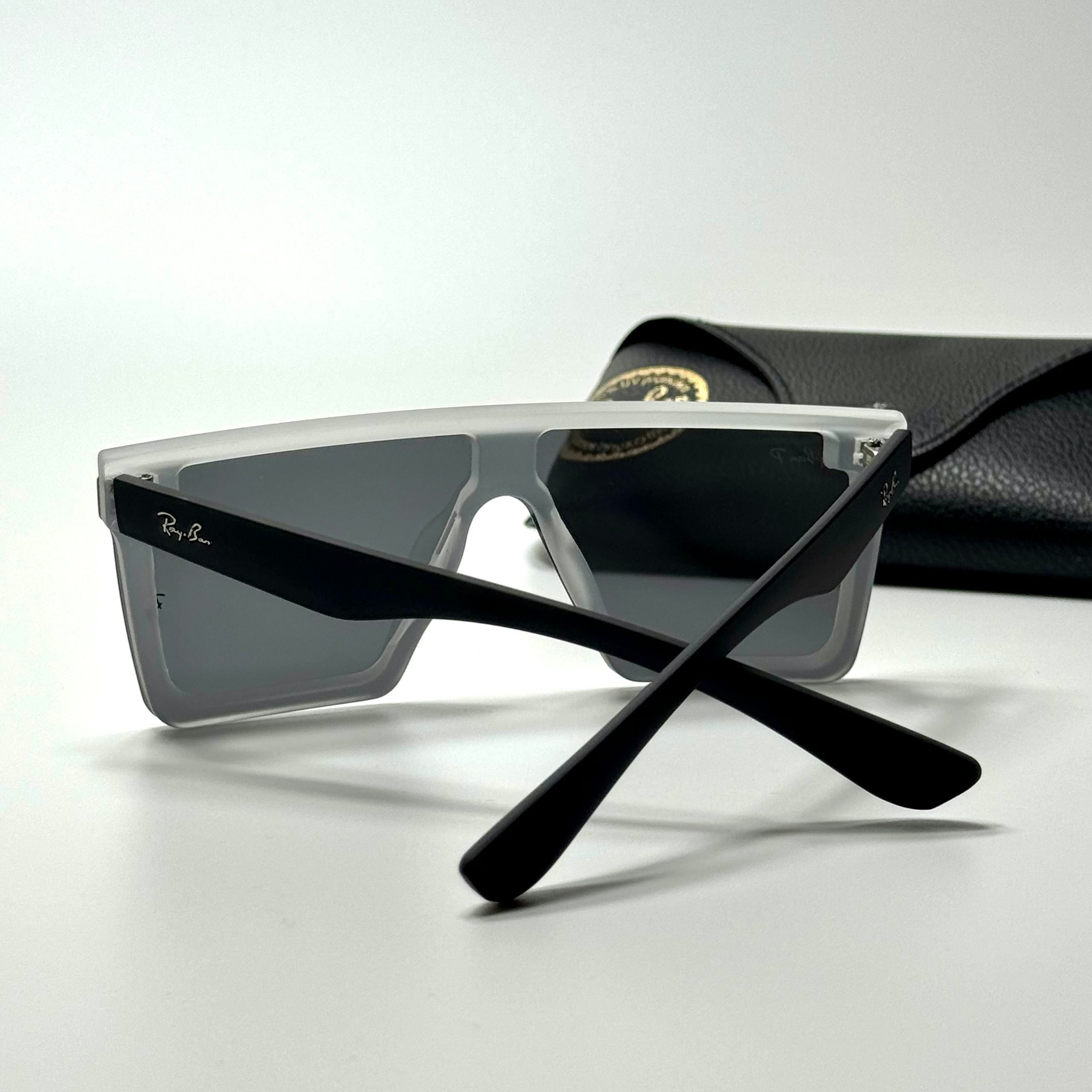 Ray-Ban Square RB4428 Transparent Black women's sunglasses Lebanon - ChronoVault - view 3