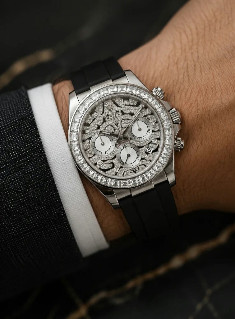 Rolex Cosmograph Daytona Eye of the Tiger Silver Dial Men Watch Wrist View Lebanon - ChronoVault