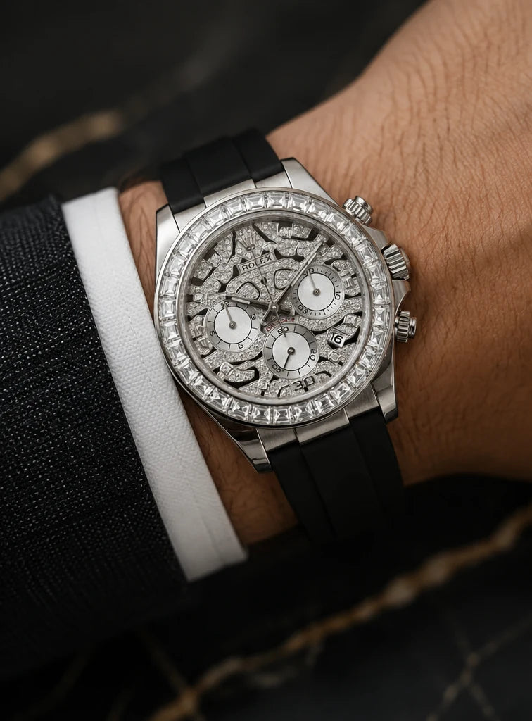 Rolex Cosmograph Daytona Eye of the Tiger Silver Dial Men Watch Wrist View Lebanon - ChronoVault