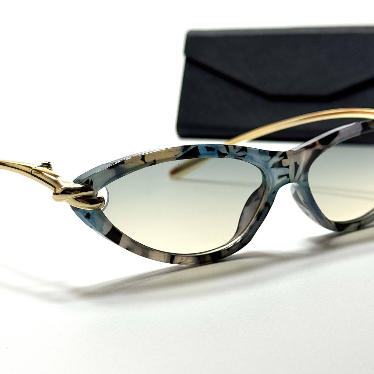 Tiger Cat Eye CT6389 Grey Gold women's sunglasses Lebanon - ChronoVault - view 2