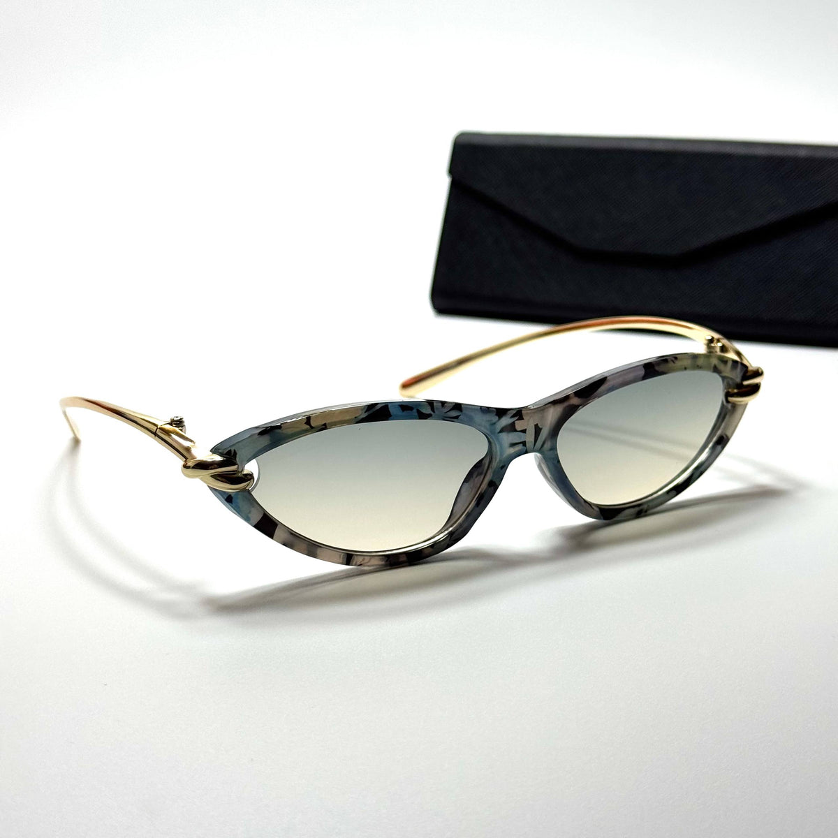 Tiger Cat Eye CT6389 Grey Gold women's sunglasses Lebanon - ChronoVault - view 3