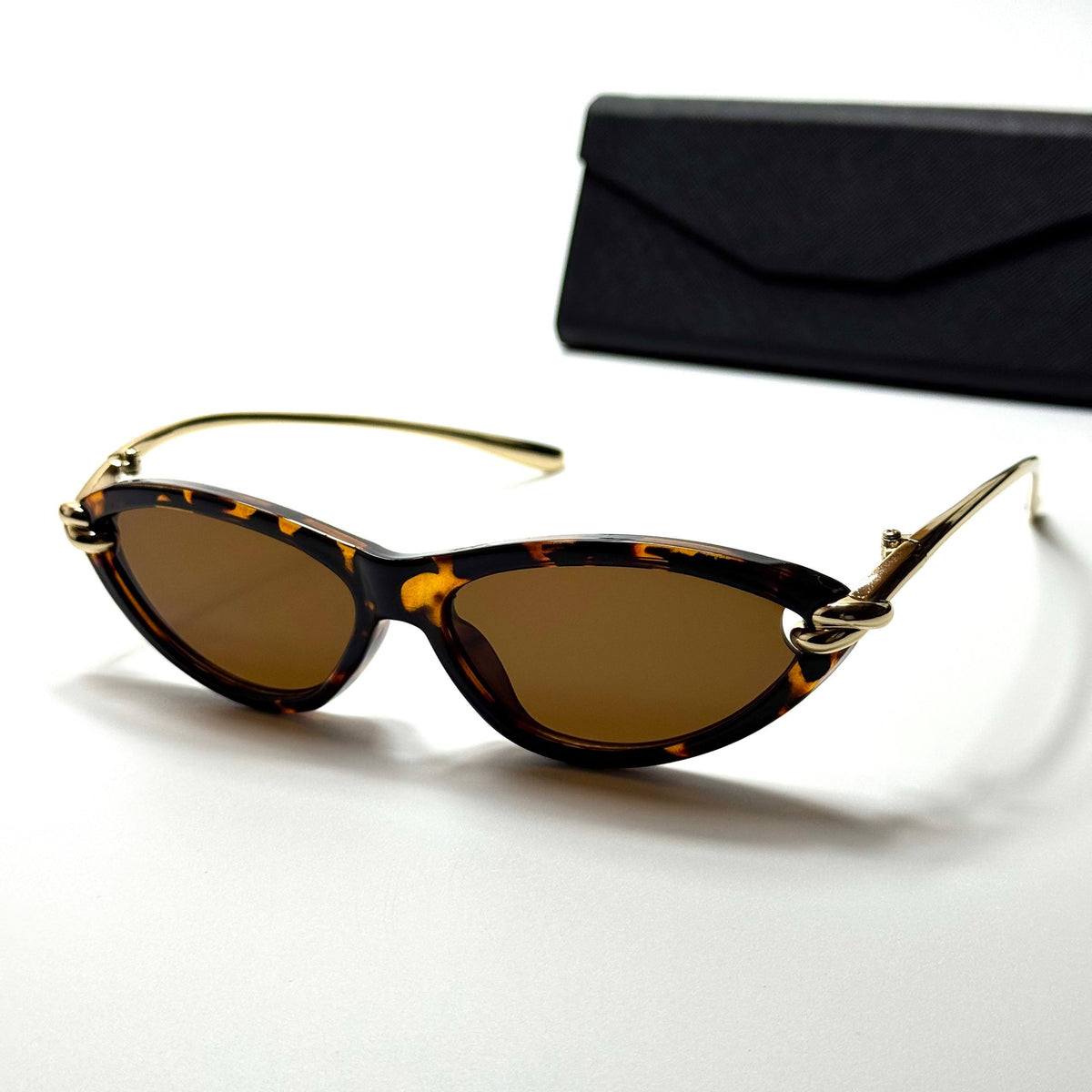 Tiger Cat Eye CT6389 Havana Gold Brown women's sunglasses Lebanon - ChronoVault