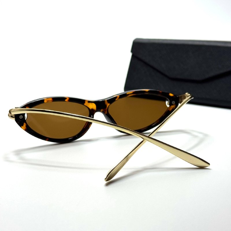 Tiger Cat Eye CT6389 Havana Gold Brown women's sunglasses Lebanon - ChronoVault - view 4