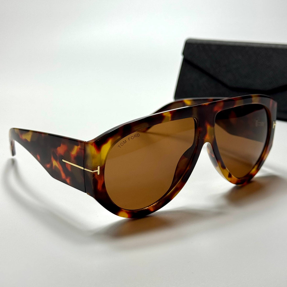 Tom Ford Aviator TF9147 Havana Brown Gold men's sunglasses Lebanon - ChronoVault - view 3