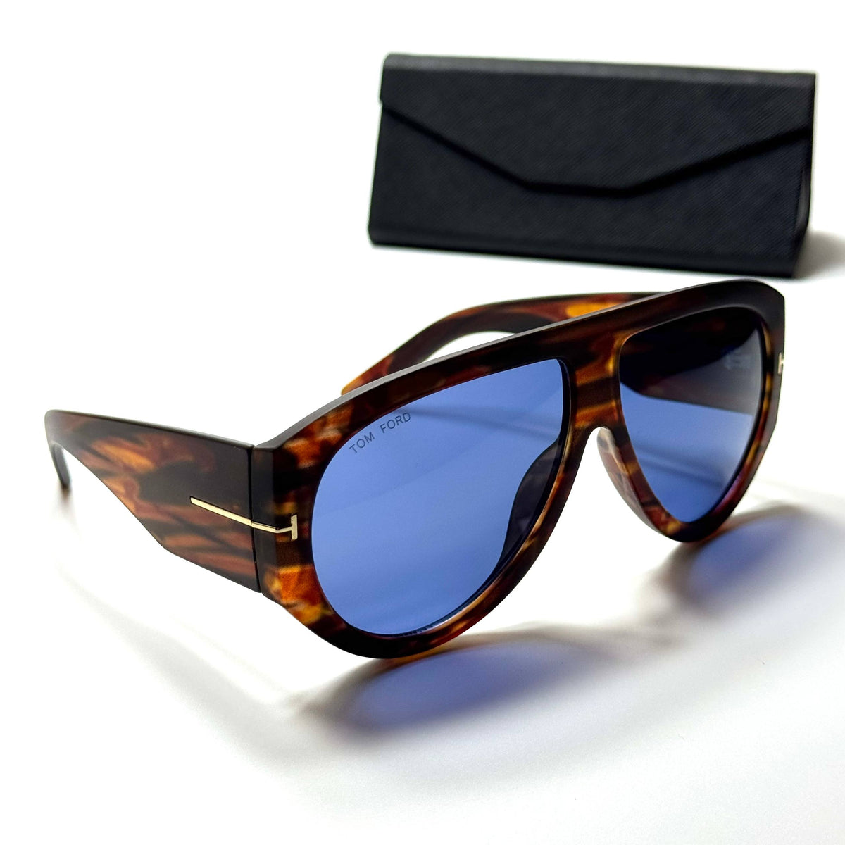Tom Ford Aviator TF9148 Havana Blue men's sunglasses Lebanon - ChronoVault - view 3