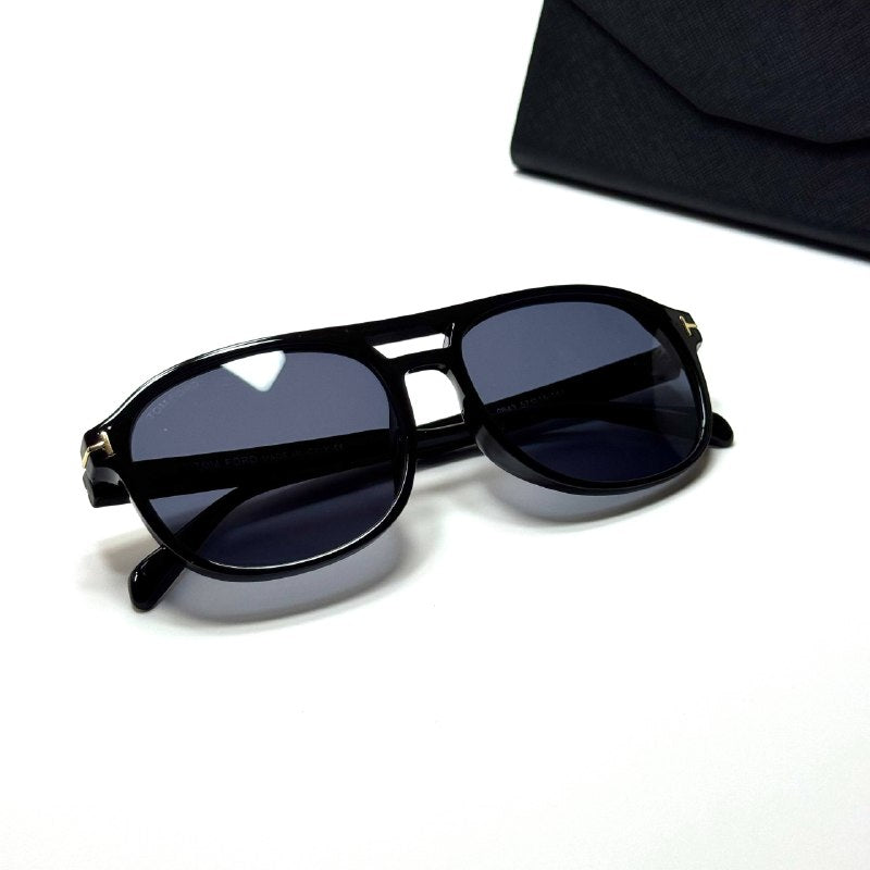 Tom Ford Square TF9172 Black Blue Grey men's sunglasses Lebanon - ChronoVault - view 4