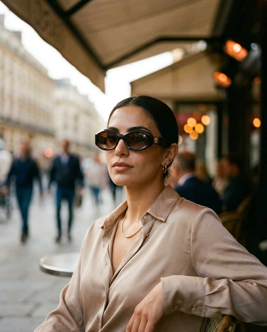 Versace Medusa Brown Sunglasses Lifestyle Lebanon – ChronoVault